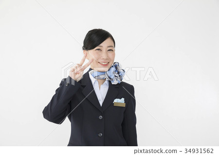 CA Cabin Attendant Poses Guts CA Cabin Attendant Poses Guts 34931562