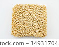 Instant noodles on white background 34931704