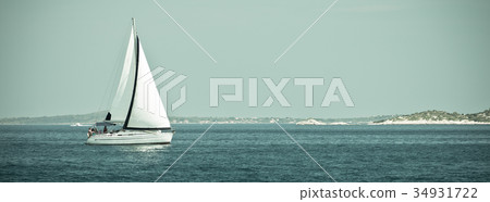 Recreational Yacht at Adriatic Sea 34931722
