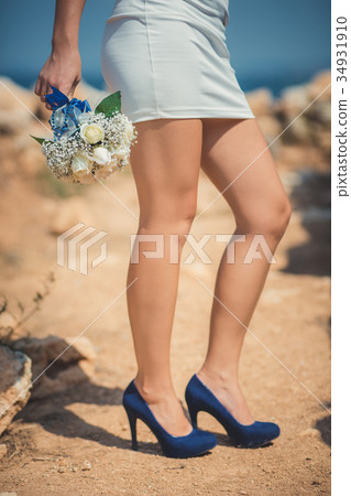 Adorable woman naked legs close soft focus  34931910