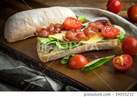 Ciabatta sandwich. Ciabatta sandwich. 34933232