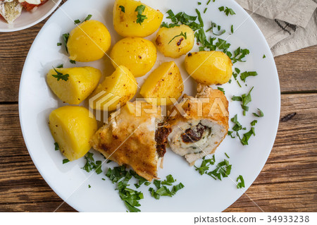 Chicken breast stuffed. Chicken breast stuffed. 34933238