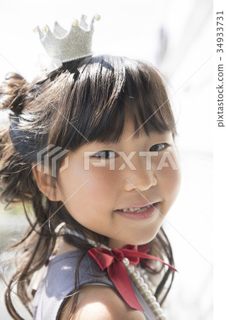 A girl in a dress A girl in a dress 34933731