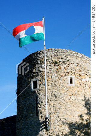 Barbican bastion of Pecs in Hungary. Barbican bastion of Pecs in Hungary. 34934206