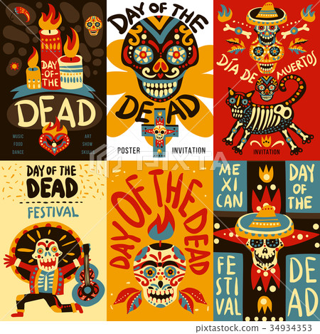 Dead Day Mexico Bannes Set  34934353