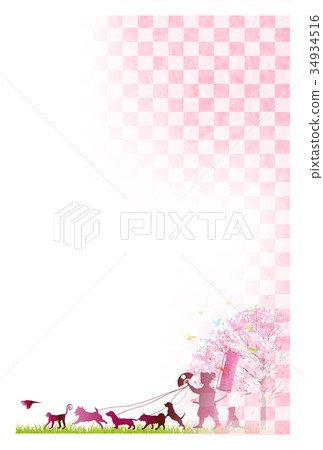  新年賀卡的背景 34934516