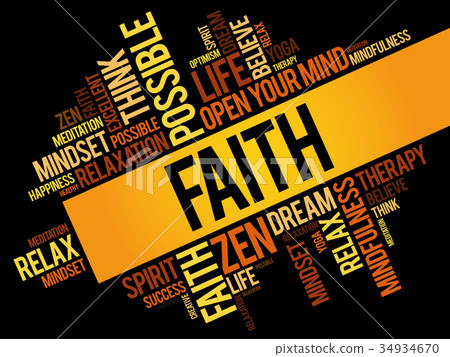Faith word cloud collage Faith word cloud collage 34934670