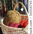 Balls of colors yarn 34934745