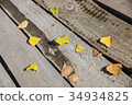 autumn leaves on floor 34934825