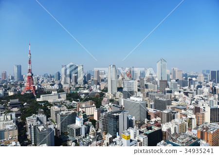 Tokyo city scenery Tokyo city scenery 34935241