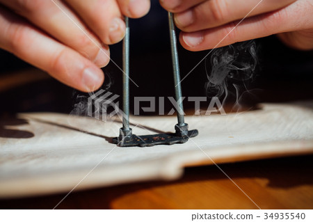 master burns his signature on the texture of a master burns his signature on the texture of a 34935540