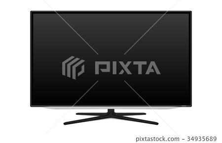 TV, television or monitor, blank LED device screen 34935689