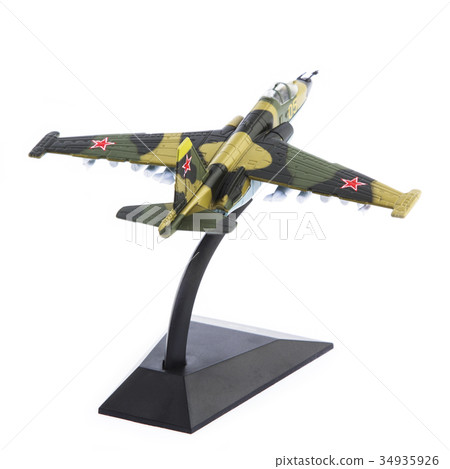 Military plane model isolated on white background Military plane model isolated on white background 34935926