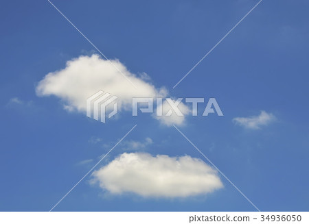 fluffy cloud floating on clear sky in sunny day 34936050
