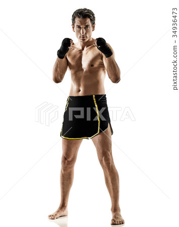 Muay Thai kickboxing kickboxer thai boxing man 34936473