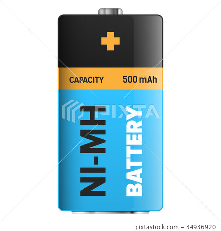 Big Ultra Longlife Battery Isolated Illustration 34936920