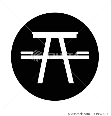 Camping table icon Camping table icon 34937604