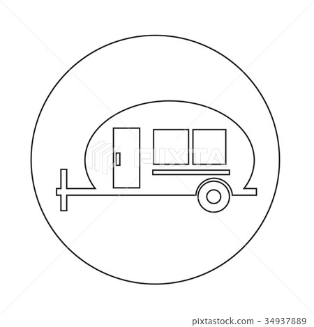 插图素材: recreation vehicle icon