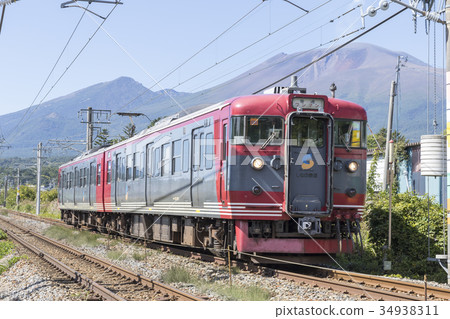 淺間山和115系列的火車顏色 淺間山和115系列的火車顏色 34938311