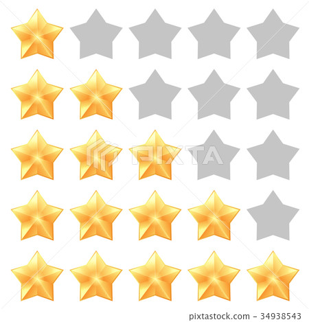 Five star rating. Different ranks Five star rating. Different ranks 34938543