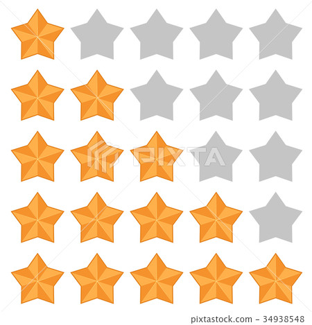 Five star rating. Different ranks Five star rating. Different ranks 34938548