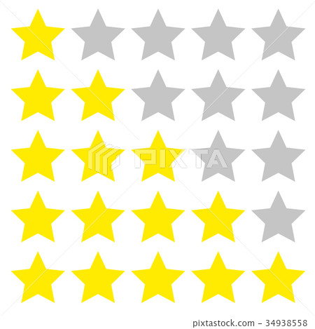 Five star rating. Different ranks Five star rating. Different ranks 34938558