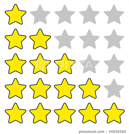Five star rating. Different ranks Five star rating. Different ranks 34938560