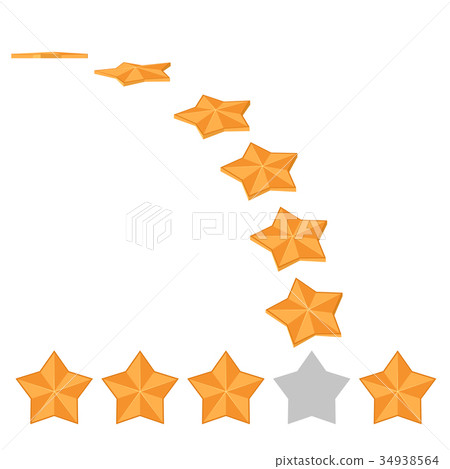 Five star rating. Different ranks Five star rating. Different ranks 34938564