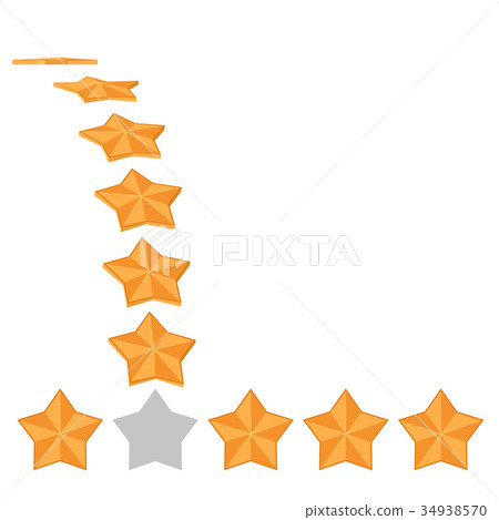 Five star rating. Different ranks Five star rating. Different ranks 34938570