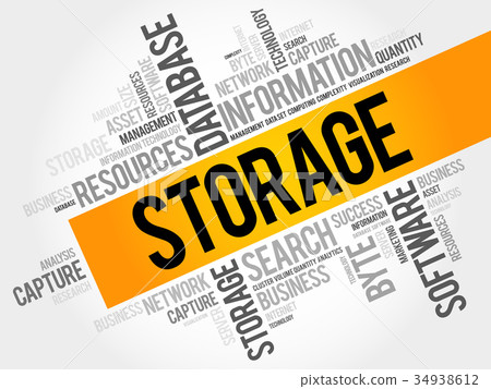 Storage word cloud collage Storage word cloud collage 34938612