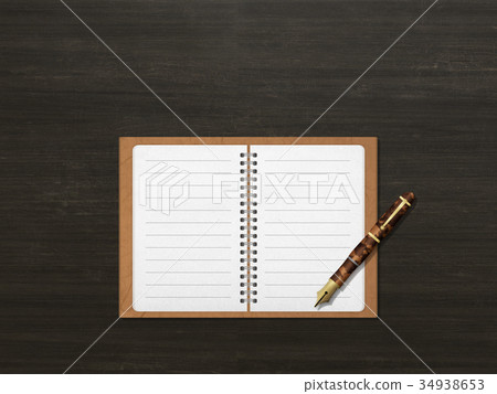 Ring notebook Fountain pen 34938653