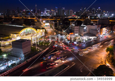 Bangkok night scene from Prime hotel view point Bangkok night scene from Prime hotel view point 34938999