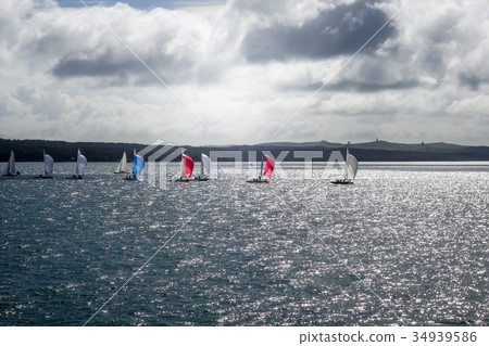 Sailing ship in Auckland, New Zealand 34939586