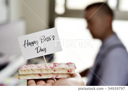 piece of cake with the text happy boss day piece of cake with the text happy boss day 34939797