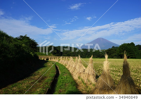 1805年9月富士山，稻田稻田 34940849
