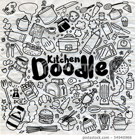 background, cartoon, chef, coffee, collection, background, cartoon, chef, coffee, collection, 34940966