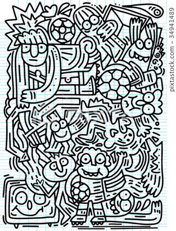 Hipster Hand drawing Doodle Vector Illustration Hipster Hand drawing Doodle Vector Illustration 34941489