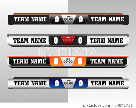 Scoreboard Digital Screeen Graphic Template 34941738