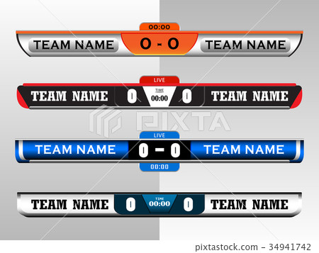 Scoreboard Digital Screeen Graphic Template 34941742