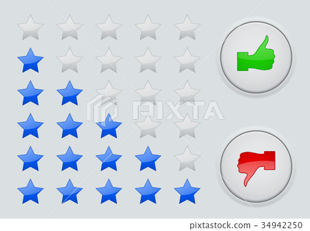Rating stars. Interface element 34942250