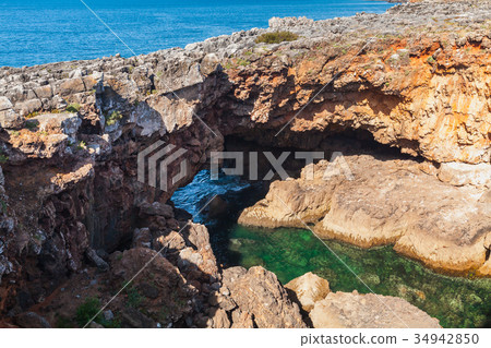 Boca do Inferno. Hell's Mouth chasm, Portugal 34942850