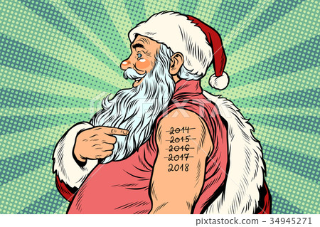 Santa Claus with tattoos 2018 34945271