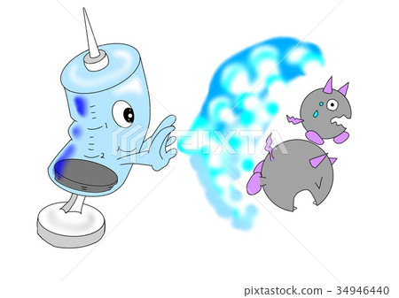 Image that vaccine repels virus 34946440