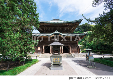 在鎌倉Kenchoji寺的菩薩寺廟 34947645