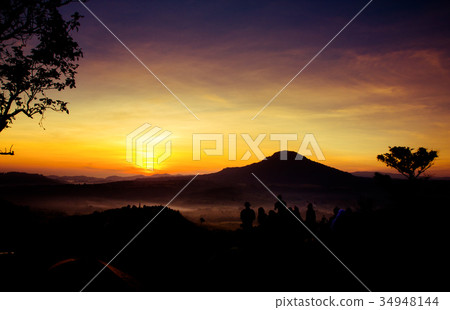 View Point:beautiful landscape at sunrise,thailand View Point:beautiful landscape at sunrise,thailand 34948144