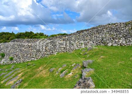 Ishigaki of Nakijin castle 34948855