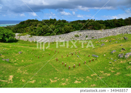 Ishigaki of Nakijin castle 34948857