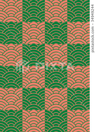 Aominami Ichimatsu日本式背景新年的卡片背景塔特 34949244