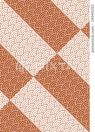 Blue sea wave Strip diagonal Japanese style background New Year's card background Vertical Blue sea wave Strip diagonal Japanese style background New Year's card background Vertical 34949265