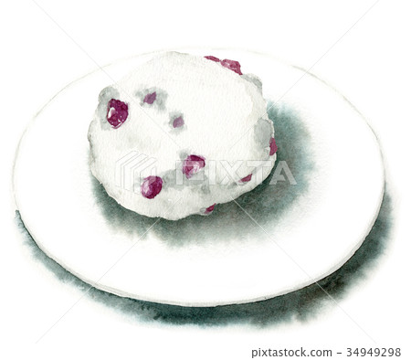 日本甜點畫水彩 34949298